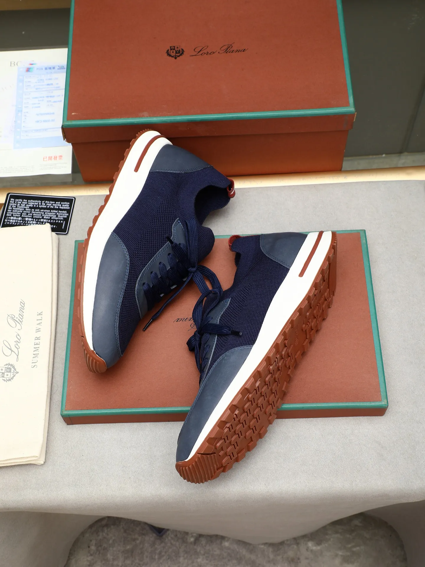 Men's shoes 💰420 LP new product on sale Loro Piana knitted sneakers | Made of Wish wool blended fabric | The upper is made of unique knitted fabrics